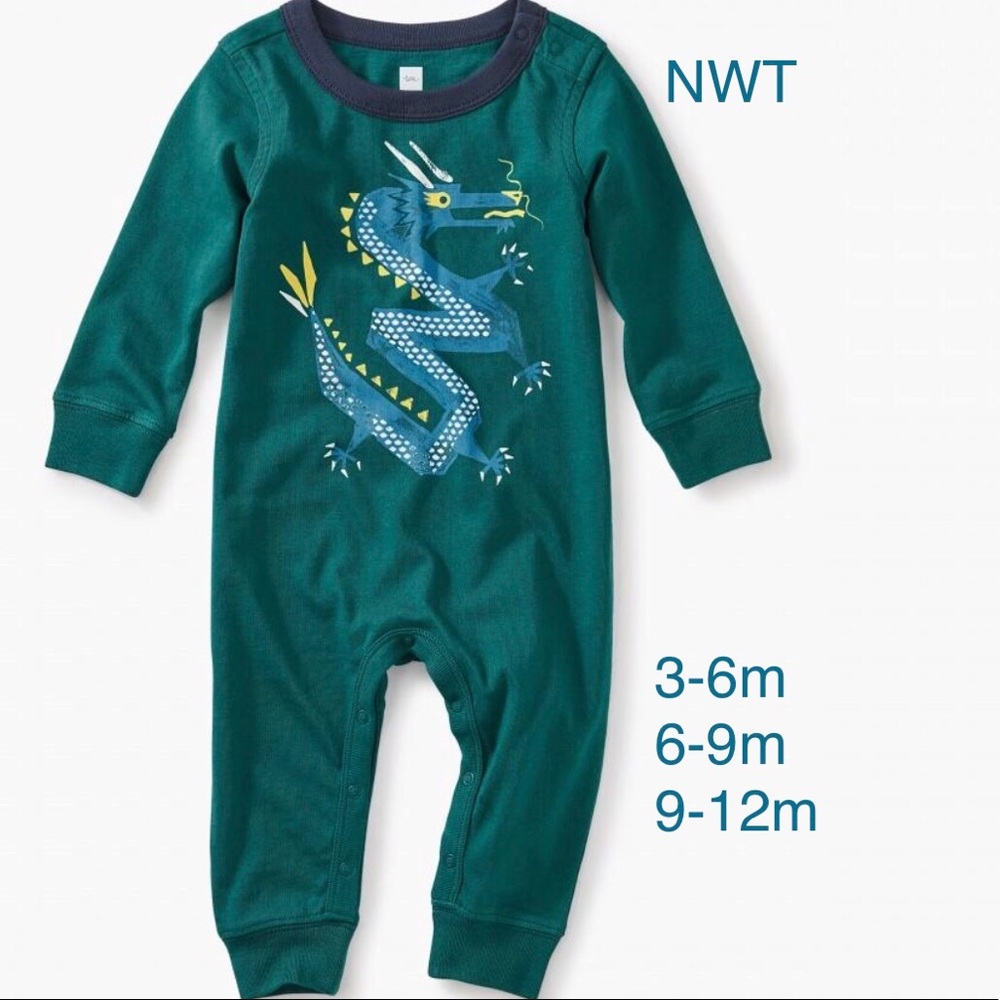 NWT 3-6m, 6-9m, 9-12m tea collection Romper - Picture 1 of 4
